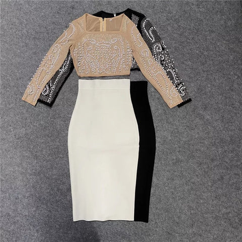 Raquela Beaded skirt set