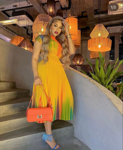 Pauline pleated skirt set