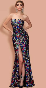 Stephanie Multicolour Evening Dress