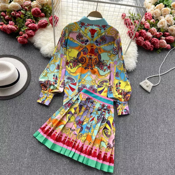 Sakora Multicolour Skirt set