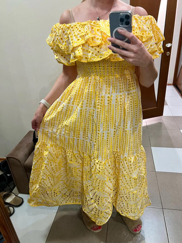 Lynda Embroidery Maxi dress