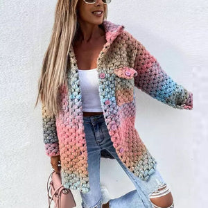 Roxanne Colourful chunky cardigan