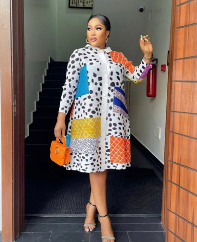 Claudine Print dress