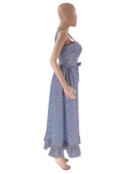 Javani stripe maxi dress