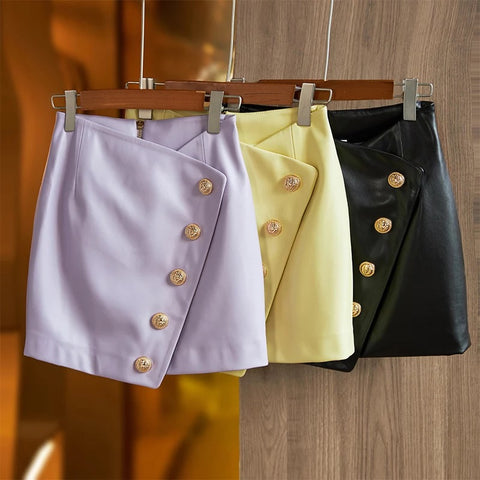 Paulina PU Leather Skirt