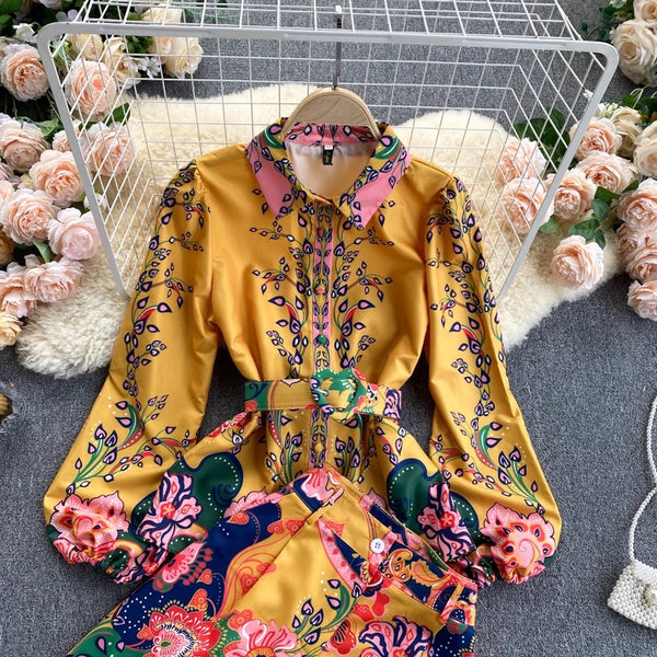 Sunny Flower Short Set