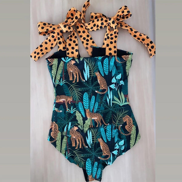 Jaina Jungle print swimsuit