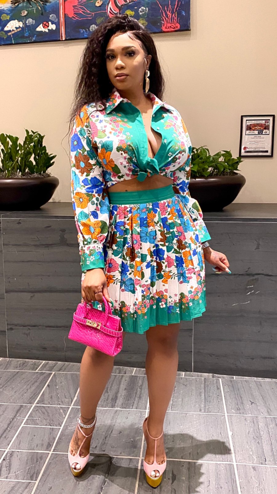 Sami Multicolour Skirt set