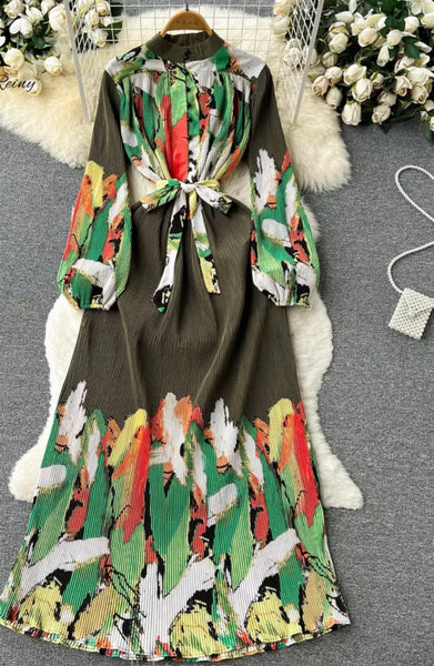 Kemi pleated dress