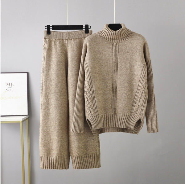 Janelle knitted turtleneck set