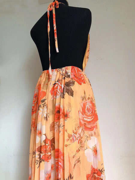 Jean Halter neck dress