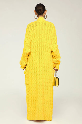 Contessa long twist cardigan