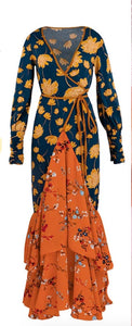 Florence Floral Wrap dress
