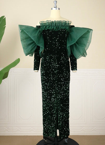 Indira Velvet Sequin Dress