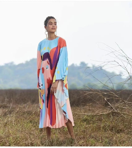 Auzuri pleated dress