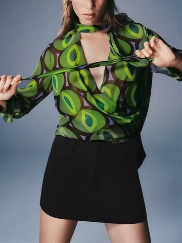Candace Printed blouse