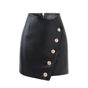 Paulina PU Leather Skirt