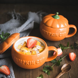 Pumpkin Mug with Lid