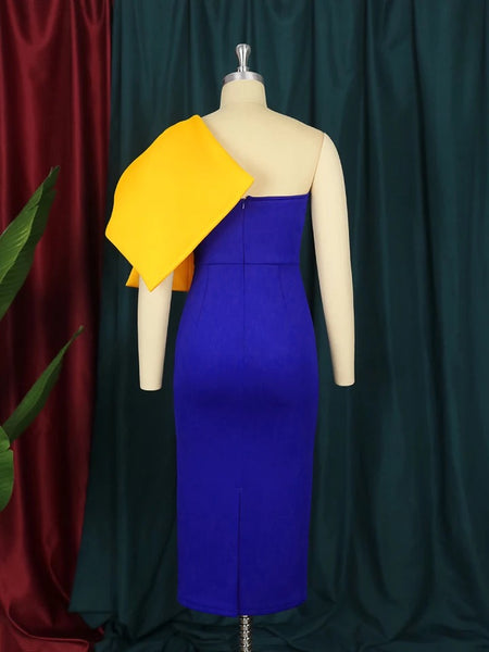 Nadine Yellow bow dress