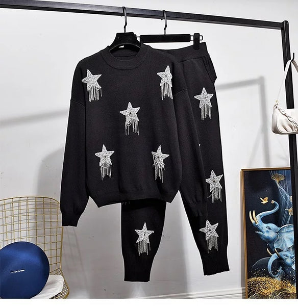 Mair knitted star tracksuit
