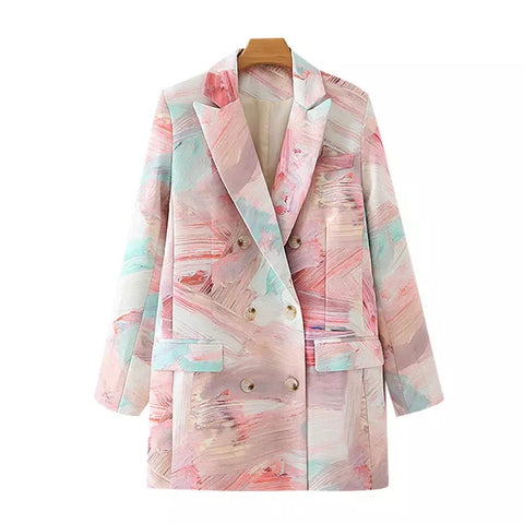 Mabel Marble Effect Blazer