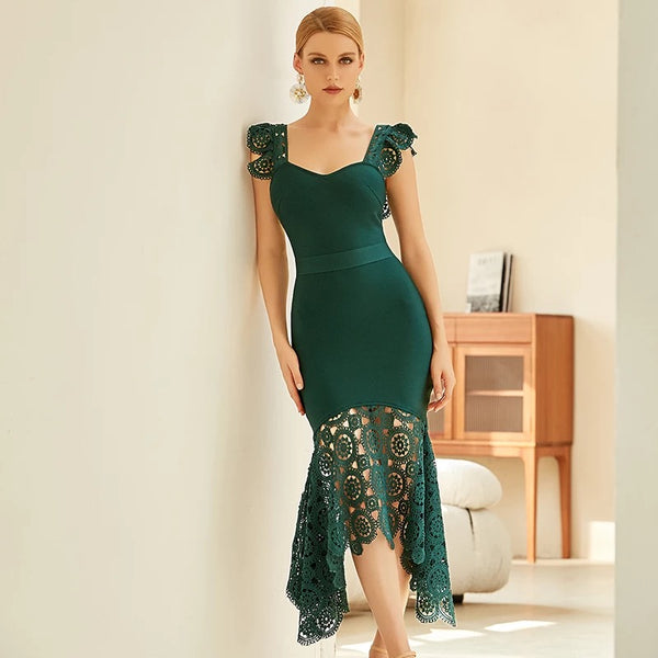 Grace Guipure hem dress