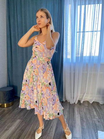 Ivy pleated summer dress
