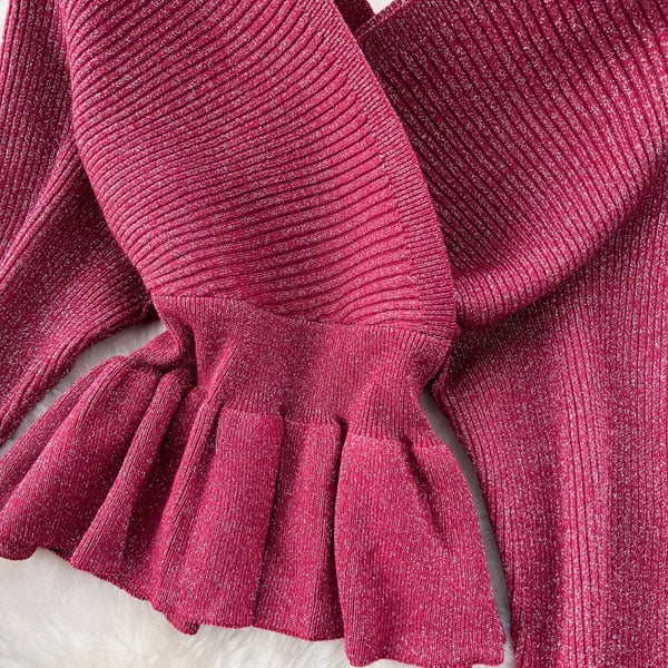 Sanmi knit skirt set