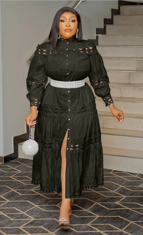 Sinara Hollow lace dress