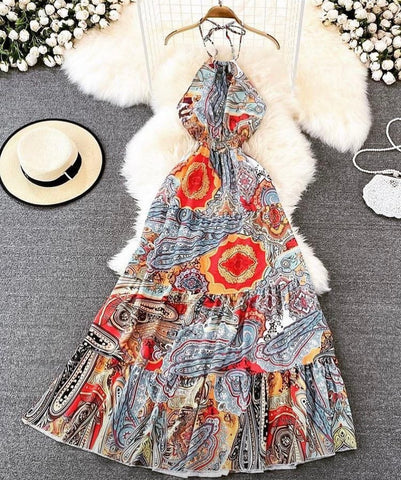 Casandra Halter Neck dress