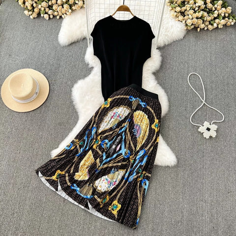 Gisselle Pleated Skirt set