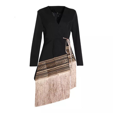 Meadow Contrast Colour Tassel Jacket