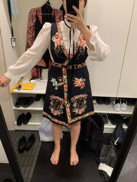 Allie 2 Piece Set Overalls Dress