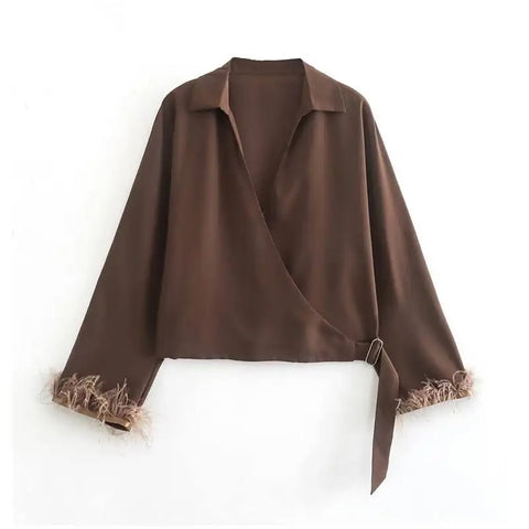 Dalary wrap blouse