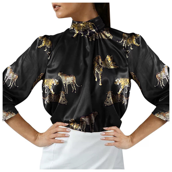Dominica Tiger Print Blouse