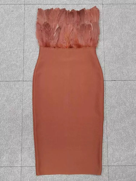 Halima Feather dress