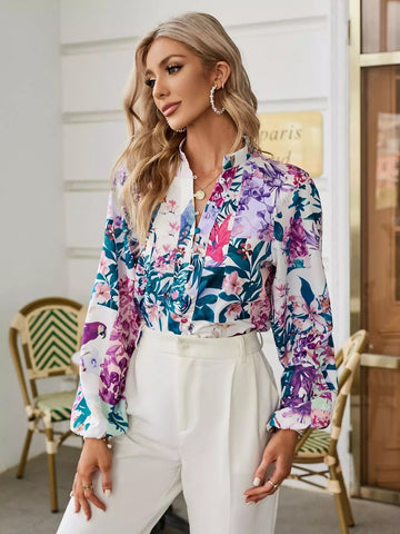 Doreen print blouse