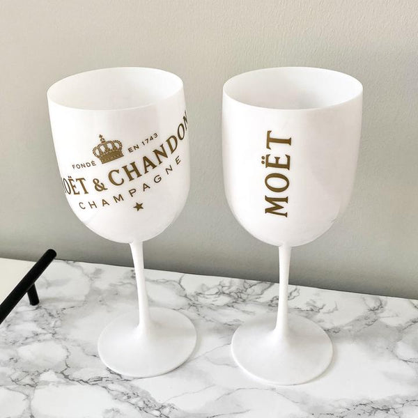 Pair of Moet Champagne Glasses