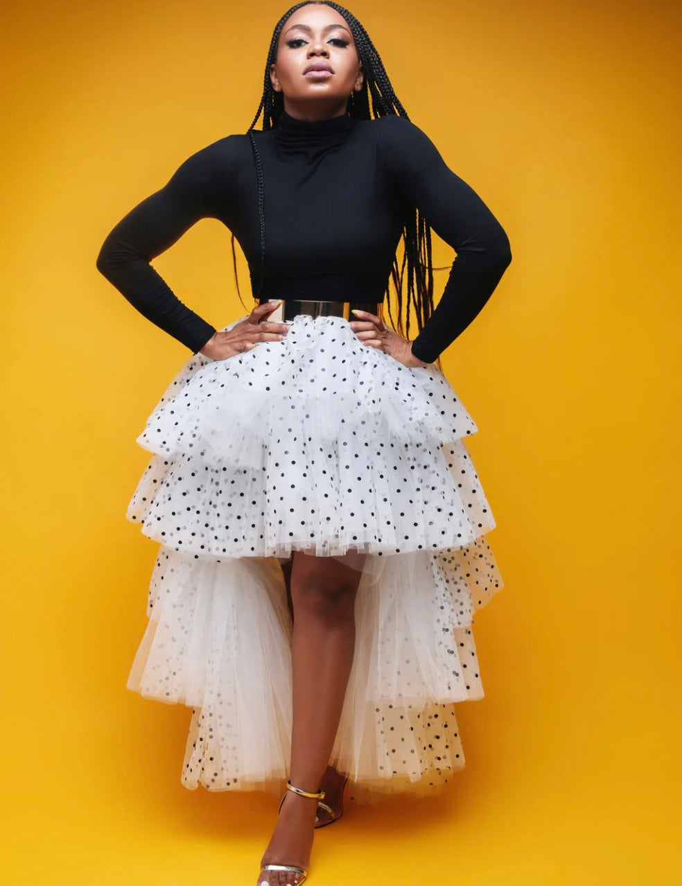 Bunmi Polka dot High Low Tutu skirt